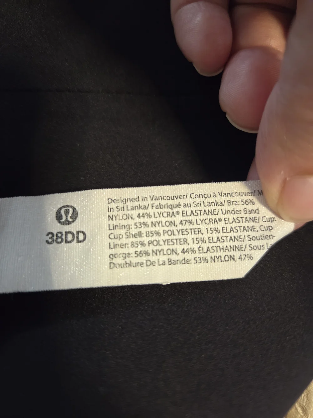 lululemon athletica Black Front-Zip Sports Bra - Supportive Women's Intimates